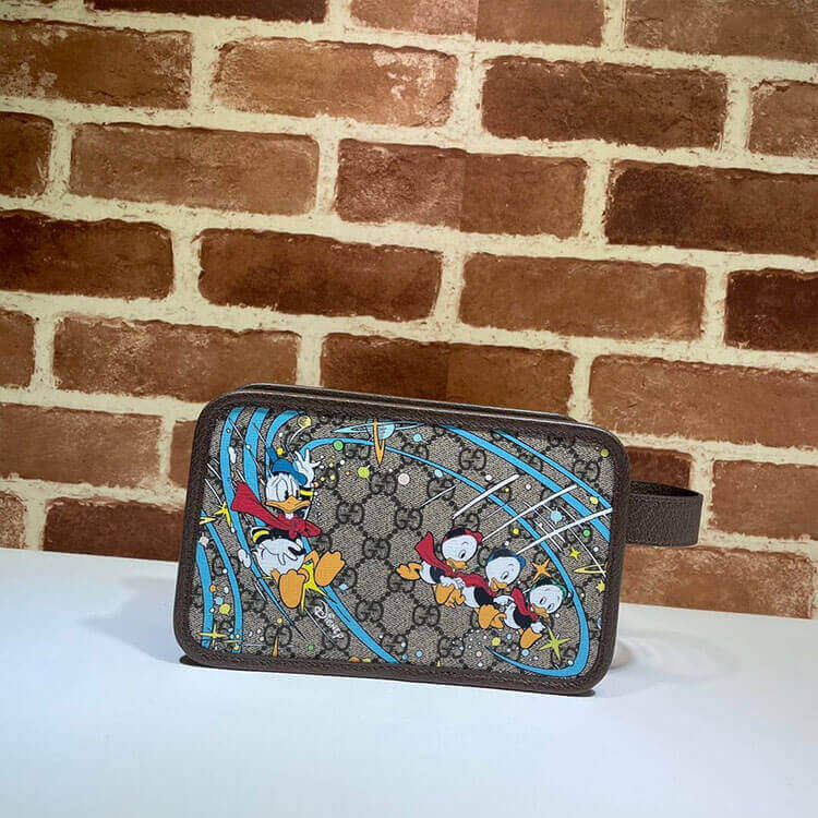 disney x G*u*i donald duck cosmetic case