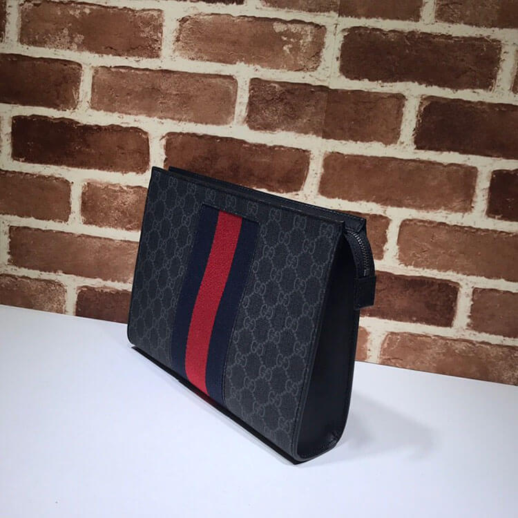 G*u*i gg black pouch