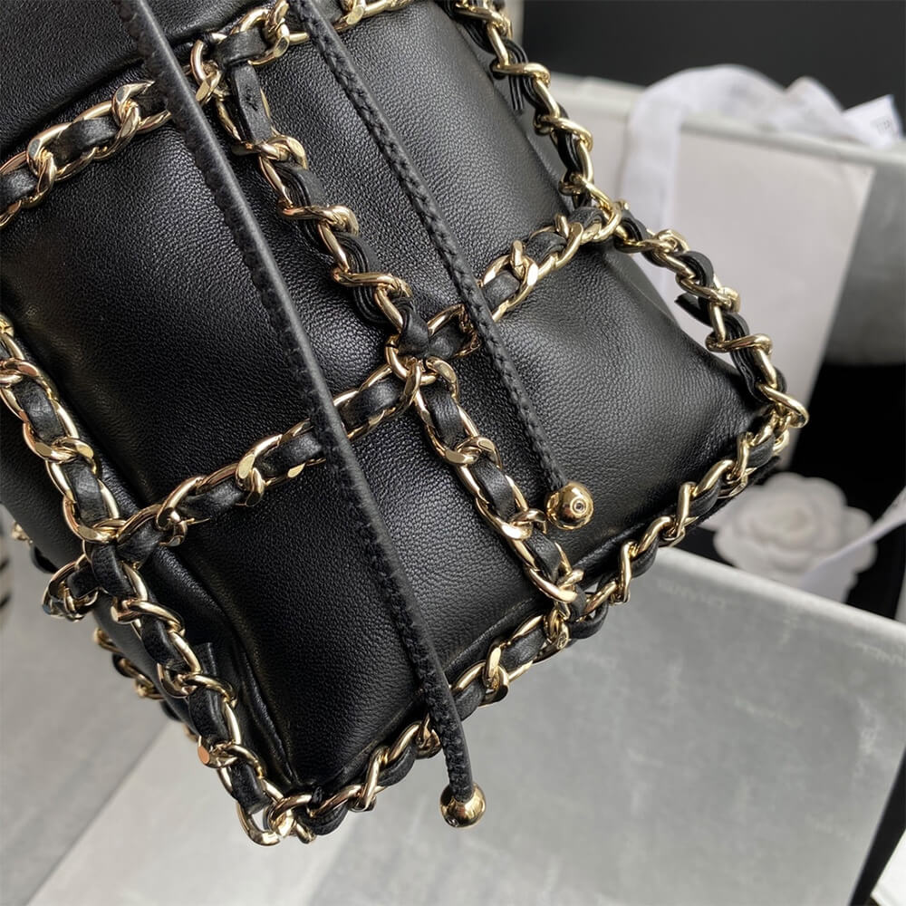 Ch*el small drawstring bag