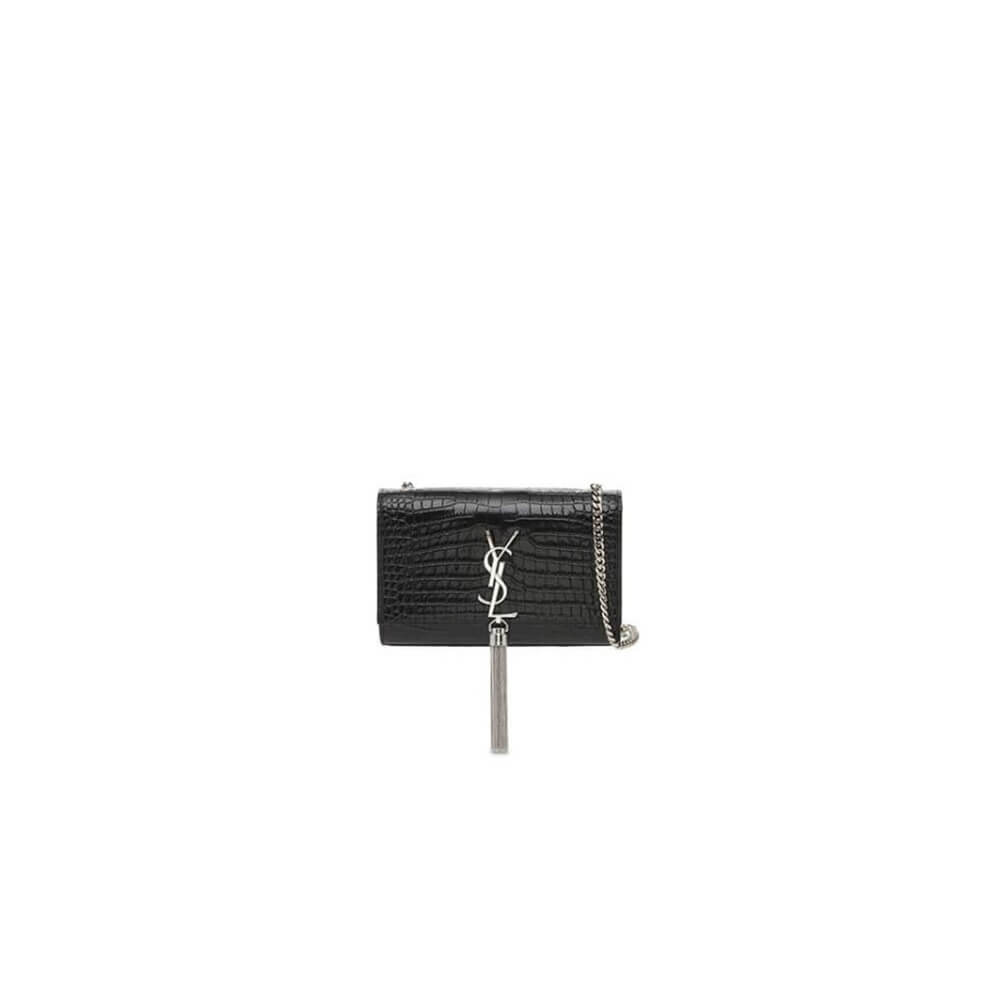 YSL KATE EMBOSSED SHOULDER BAG