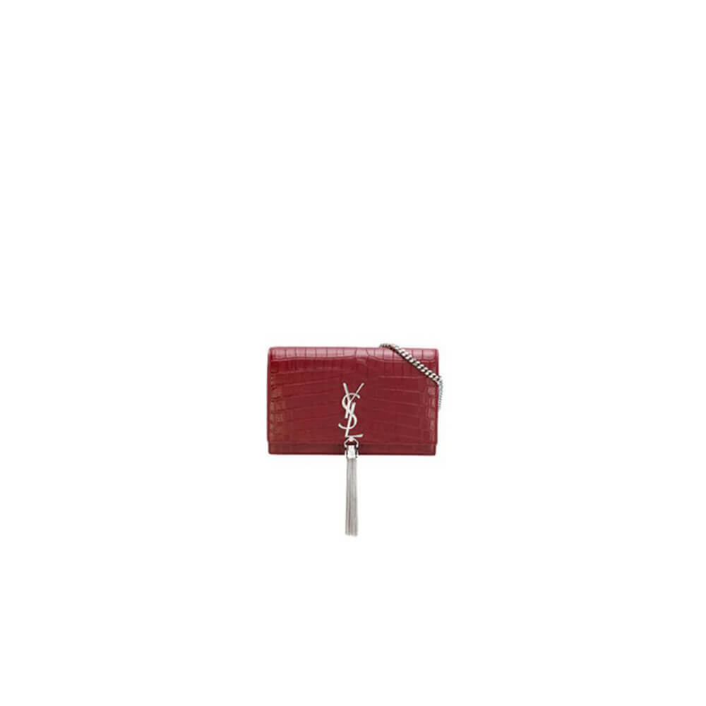 YSL KATE EMBOSSED SHOULDER BAG