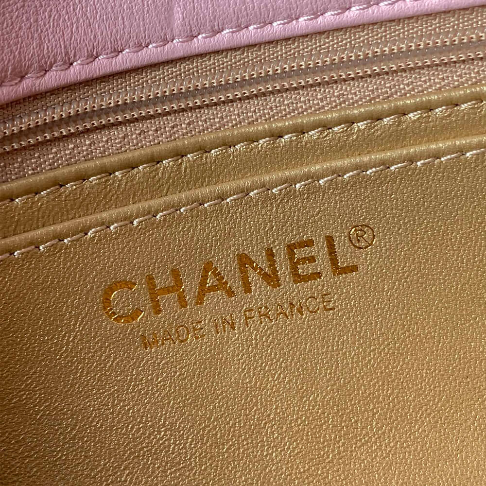Ch*el pearl crush mini rectangular flap