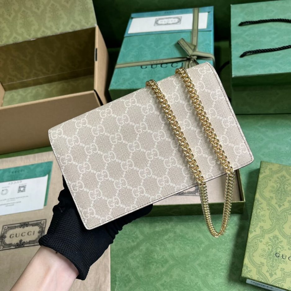 GG Marmont two-tone mini chain bag