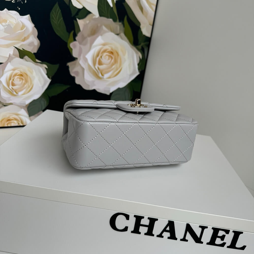 Ch*el mini classic handbag with top handle