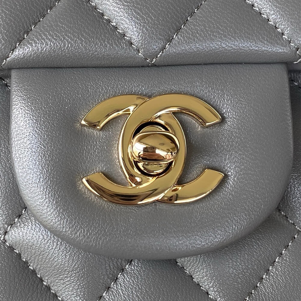Ch*el mini classic handbag with top handle