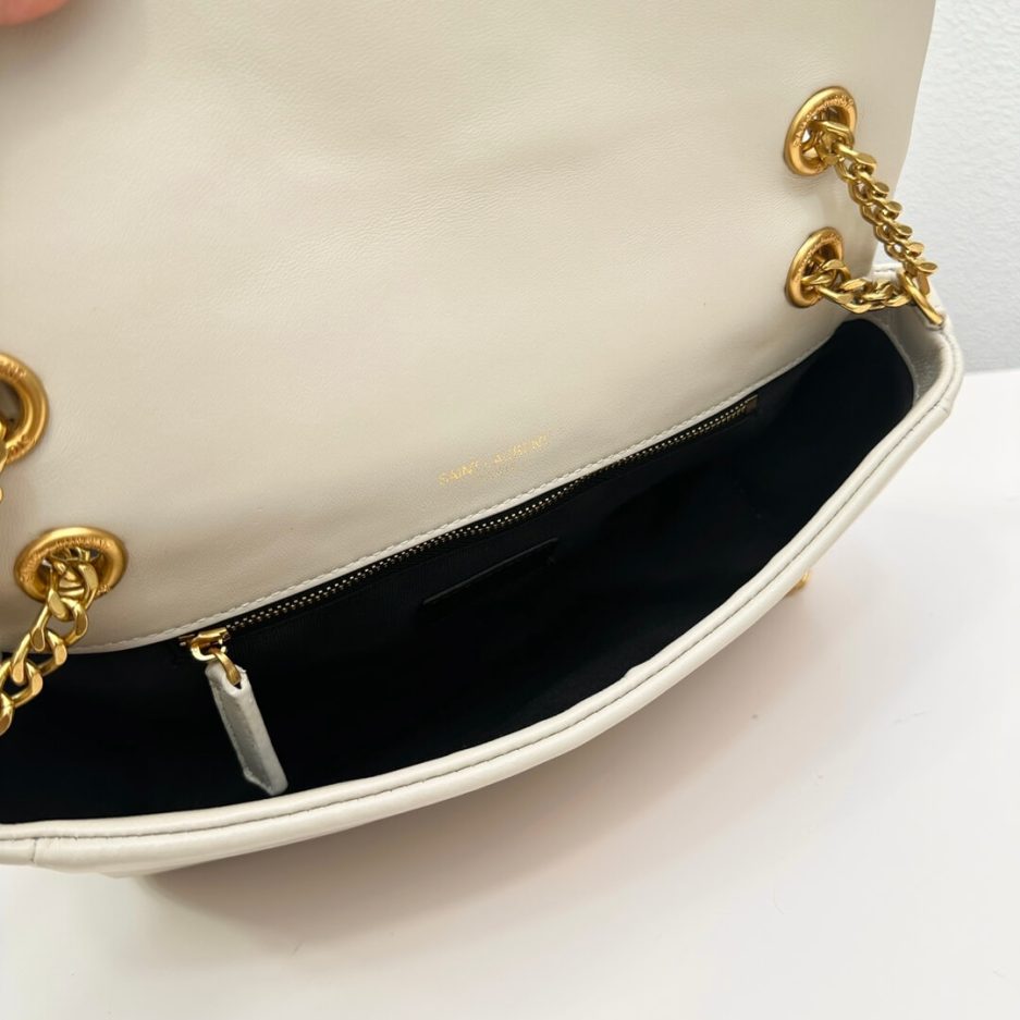 YSL CALYPSO small in plunged lambskin