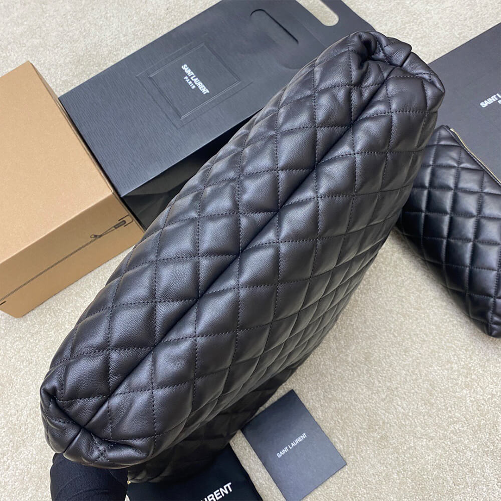 YSL ICARE MAXI SHOPPING BAG IN QUILTED LAMBSKIN(HIGH-END GRADE)
