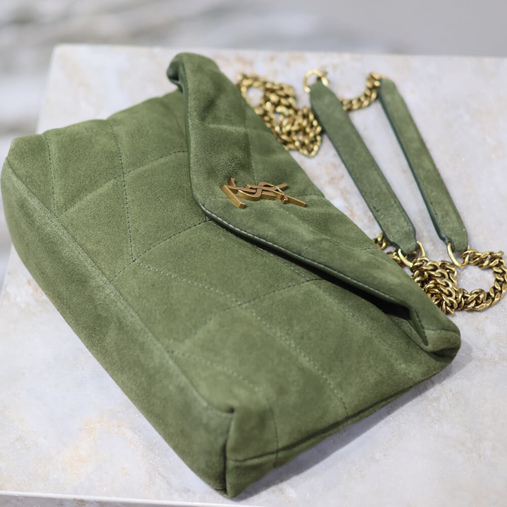YSL Toy Puffer in suede