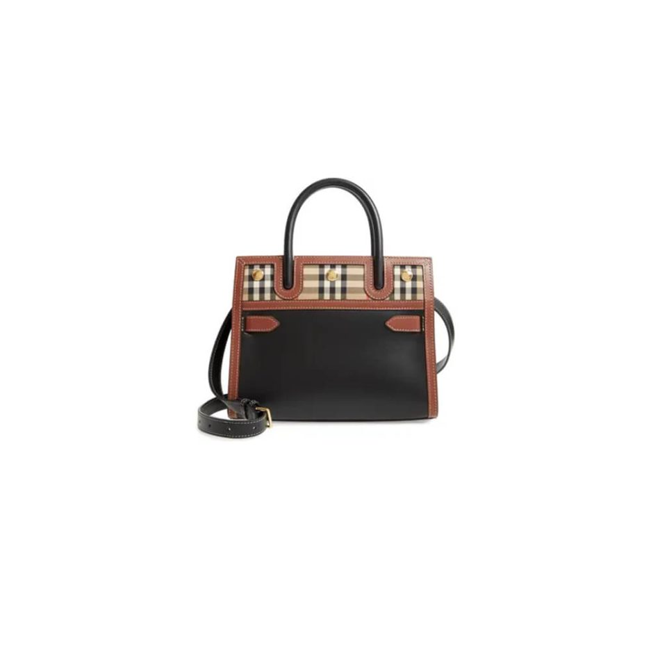 Mini Vintage Check Two Handle Title Bag