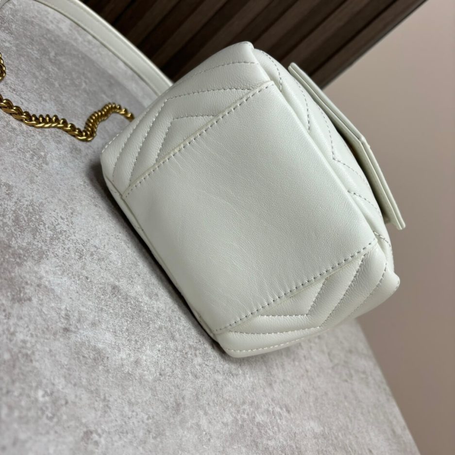 YSL Joe quilted lambskin mini bucket