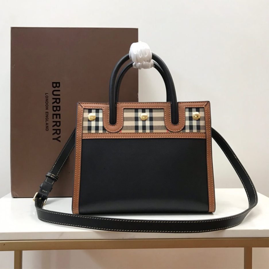Mini Vintage Check Two Handle Title Bag
