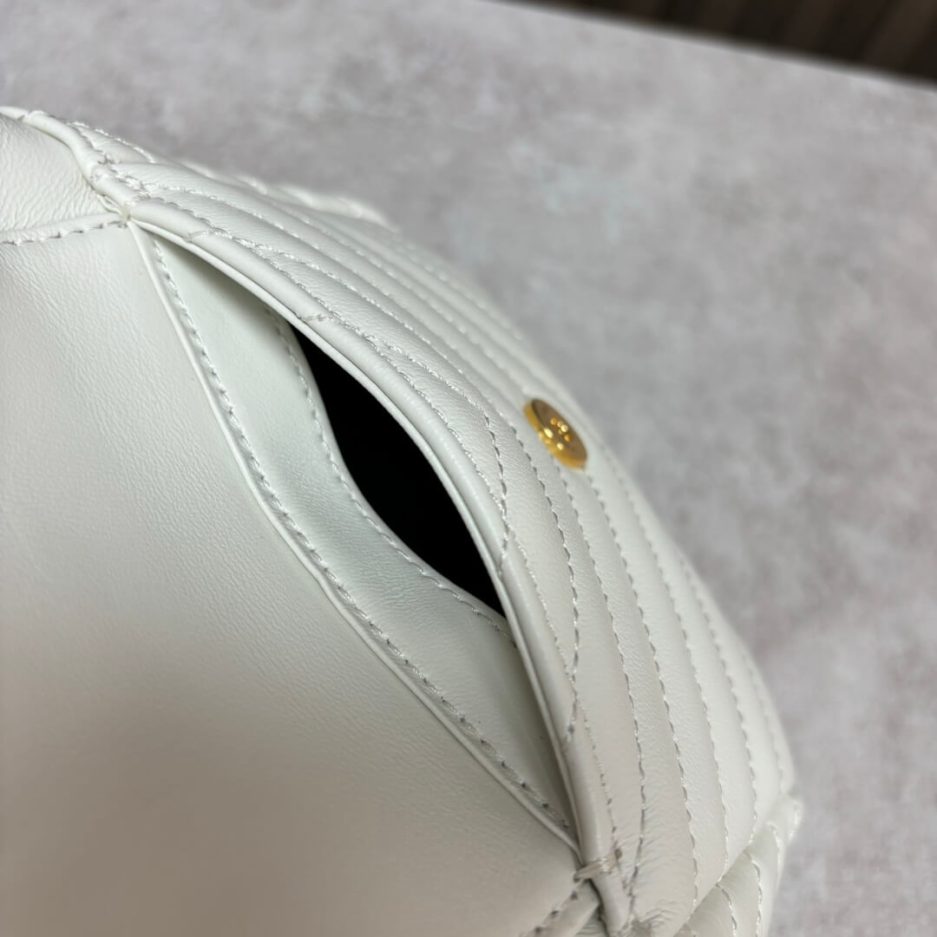 YSL Joe quilted lambskin mini bucket